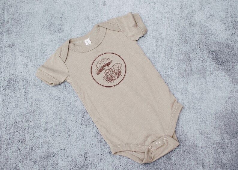 Mushroom Infant Bodysuit image 2