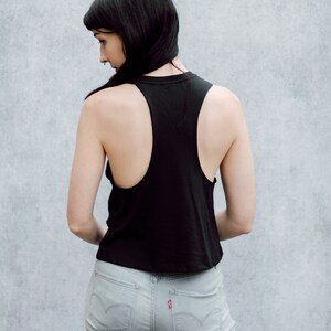 Geometric Hanging Bat Skeleton Black Screen Printed Punk image 5