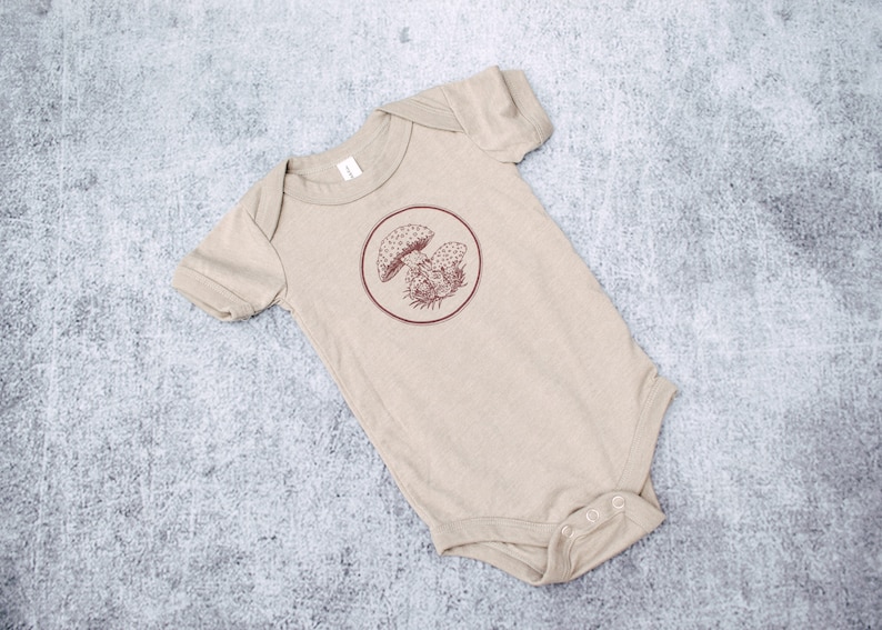 Mushroom Infant Bodysuit image 1