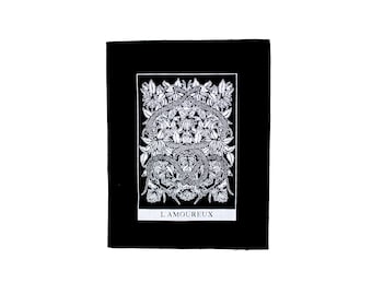 The Lovers Black Tarot Sew On Punk Patch