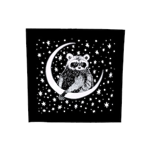 Celestial Raccoon Sew On Punk Patch