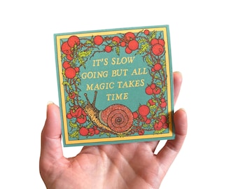Slow Magic Snail Sticker
