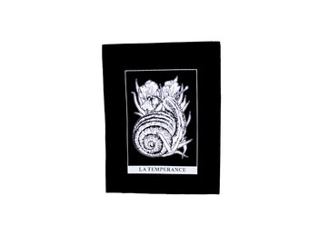 Temperance Black Tarot Sew On Punk Patch