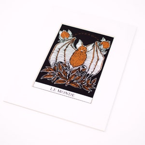 The World Black and Copper Tarot Screen Print