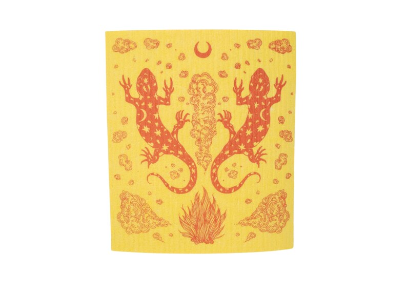 FennecDesignCo Salamander Shrine Dish Cloth - Thumbnail 4
