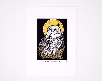 Judgement Black and Gold Tarot Screen Print