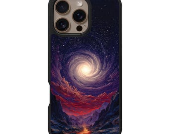 Funda para iPhone Cosmic Vortex - Compatible con MagSafe, [Protección CoreShock de grado militar contra caídas de 3 metros] - Fundas de diseño delgadas y ligeras