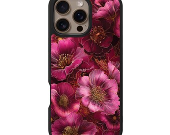 Funda Ruby Flora para iPhone - Compatible con MagSafe, [Protección CoreShock de grado militar contra caídas de 3 metros] - Fundas de diseño delgadas y ligeras