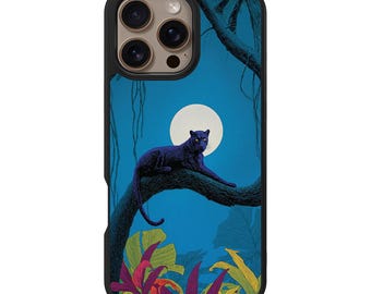Funda para iPhone Tropic Panther – MagSafe, protección contra caídas de 3 metros, diseño resistente a la decoloración.