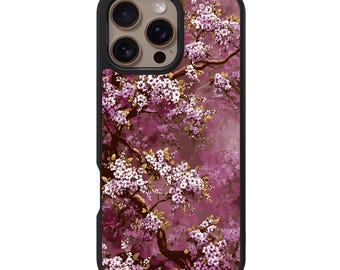 Funda para iPhone Rose Whisper – Compatible con MagSafe, protección contra caídas de 3 metros (estampado de diseño)