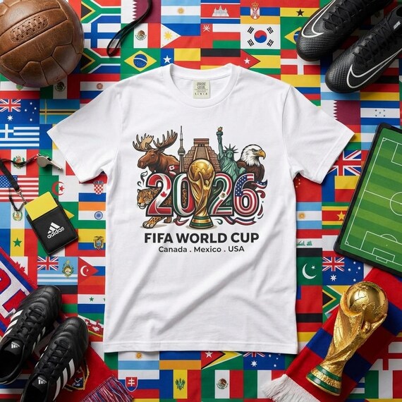 World Cup 2026 Shirt - USA Mexico Canada Host Cities Fan Apparel