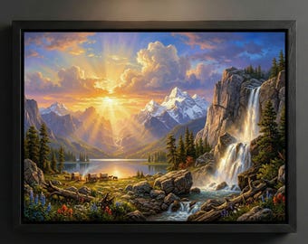 Albert Bierstadt - Greatest Hits Print, Epic Western Luminous Vista Dramatic Wall Art Home Decor