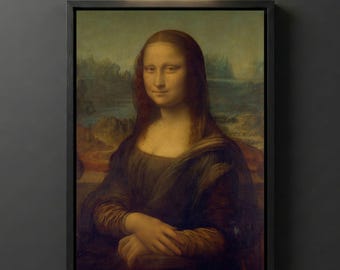Leonardo da Vinci - Mona Lisa Digital Download, Renaissance Mysterious Sfumato Printable Wall Art Decor