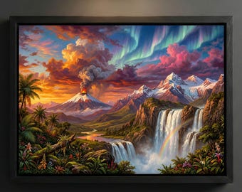 Frederic Edwin Church - Greatest Hits Print, Theatrical Sublime Spectacle Dramatic Wall Art Home Decor