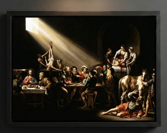 Michelangelo Merisi Da Caravaggio - Greatest Hits Print, Tenebrism Dramatic Void Wall Art Baroque Decor