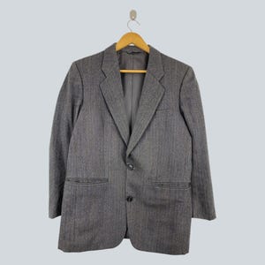 Vintage Christian Dior Monsieur Wool Blazer, Notch Lapel, Size L