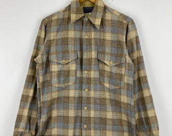 Camicia vintage in flanella a quadri in pura lana vergine PENDLETON