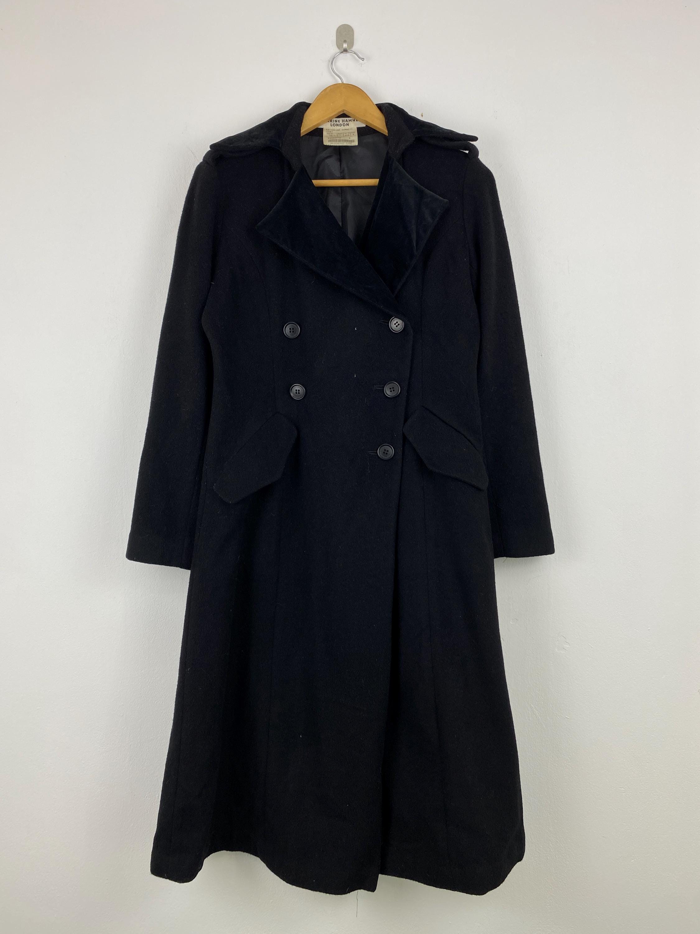 80s katharine hamnett drape long coat Katharine Hamnett London