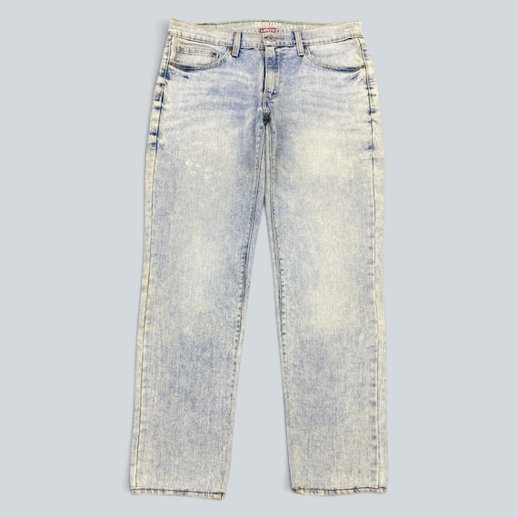 Vintage Denizen From Levis 283 Slim Denim Jeans Light Acid Wash Mens Pants W33