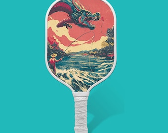 The Dragon’s Catch Carbon Fiber Pickleball Paddle – Power, Precision & Legendary Style