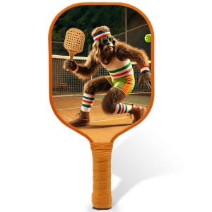Sasquatch Smash Carbon Fiber Pickleball Paddle | USA Approved | Bigfoot Design | Funny Pickleball Gift