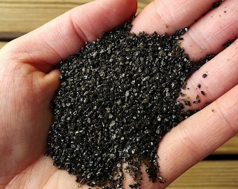 Black Aquarium Sand - WASHED Ready For Use Substrate for Plants - Medium Grain