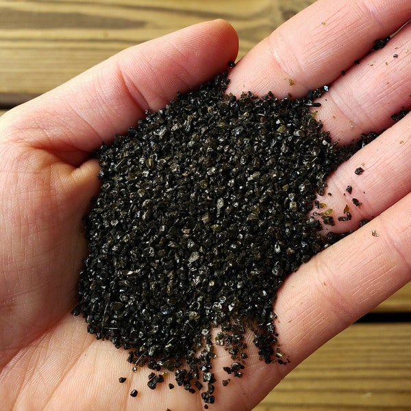 Black Aquarium Sand - WASHED Ready For Use Substrate for Plants - Medium Grain