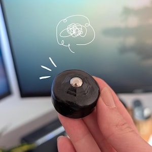 Stil sensorisch speelgoed - Fidgetspeelgoed met kogellager - Cadeau tegen angst en ADHD - Antistressartikel voor op kantoor - Gepersonaliseerde zorgensteen