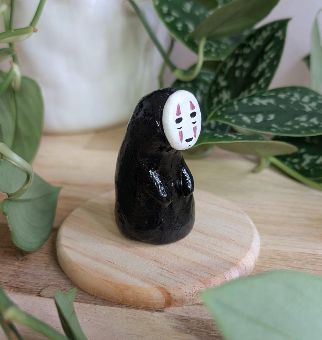 Ghibli Faceless Character Figurine - Etsy