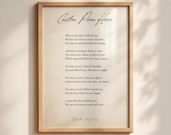 Custom Poem Print, Customizable Poster, Personalized Home Decor - Customized Gift for Dad, Husband, Mom Birthday, Wedding Anniversary