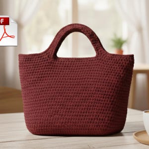 Cute Crochet Carry-All Bag Pattern | Easy Crochet Tote Bag Pattern | Beginner-Friendly Bag Pattern PDF | Bulky Yarn Handbag Tutorial
