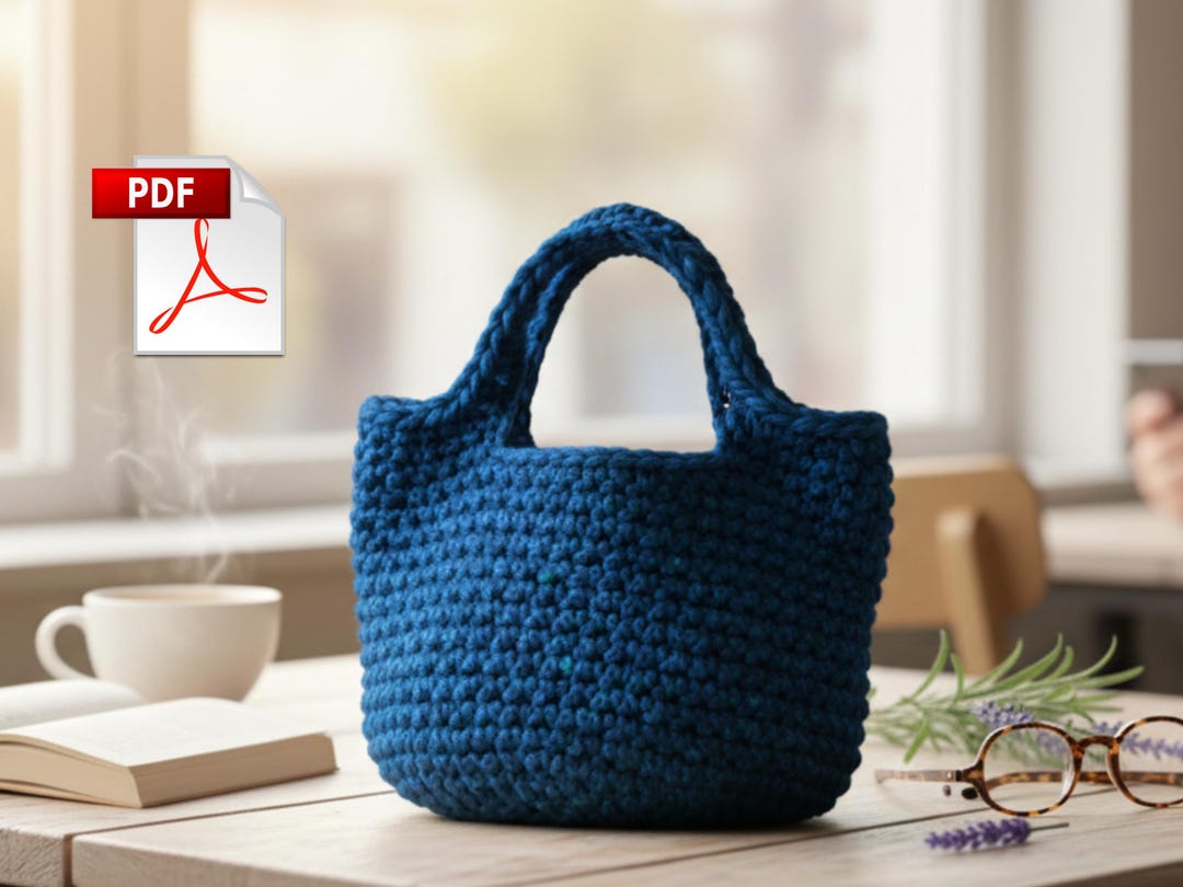 Charming Tote Crochet Bag Pattern | Beginner-friendly PDF | Easy Step ...