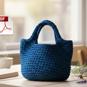 Modèle de sac fourre-tout charmant au crochet | PDF adapté aux débutants | Instructions étape par étape faciles
