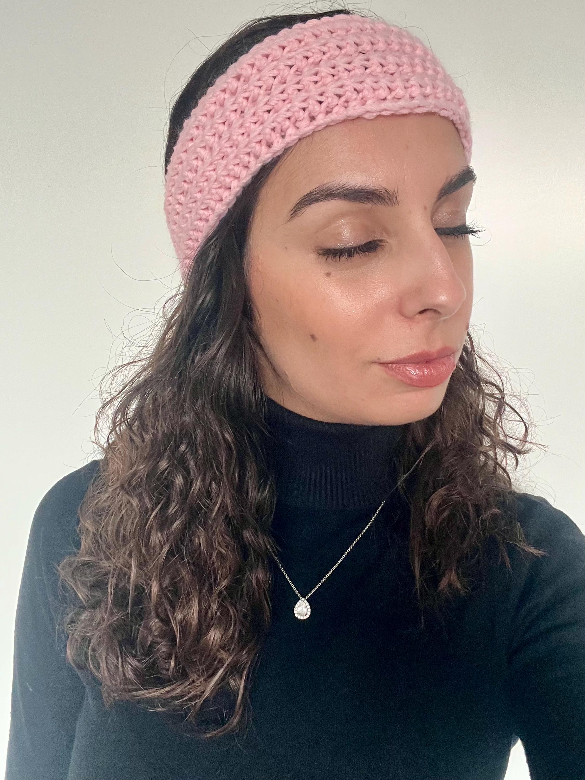 Neverless Fascia Per Capelli Invernale Con Nodo - Protezione Orecchie In Maglia - Taglia Unica, Nero