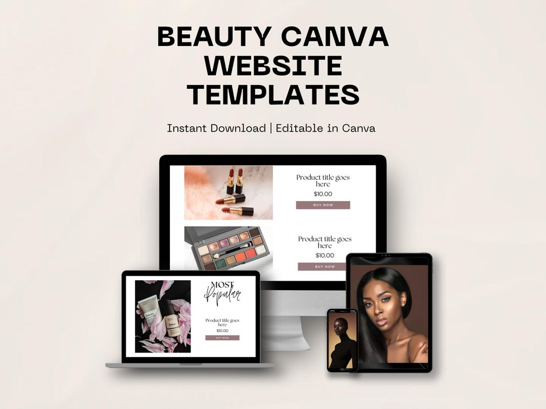 Editable Canva Website Template,ugc Portfolio Website Canva Template ...