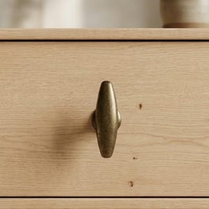 Vintage Antique Black Oval Stainless Steel Cabinet Knobs Door Drawer Pull Kitchen Cabinet Dresser Handle