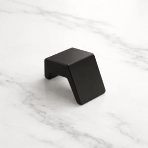 Zinc Matte Black Finger Cabinet Knob Door Drawer Pull Kitchen Cabinet Dresser Handle Furniture Knob Set
