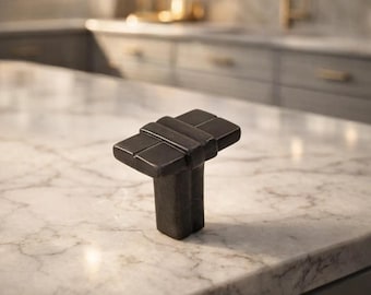 Black Iron Rectangle Geometric Cross-Shape Cabinet Knobs Zinc Door Drawer Pull Kitchen Dresser Handle Furniture Knob Set