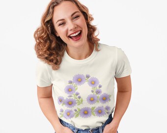 Libra Zodiac September Birth Flower T-shirt