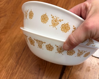 Vintage Corelle Butterfly Gold Serving Bowl