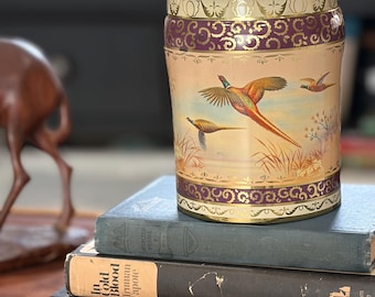 Vintage fazantblik met deksel - George W. Horner, Engeland