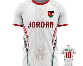 Maglia da calcio 3D Jordan, maglietta da calcio Jordan, t-shirt regalo per i tifosi Jordan