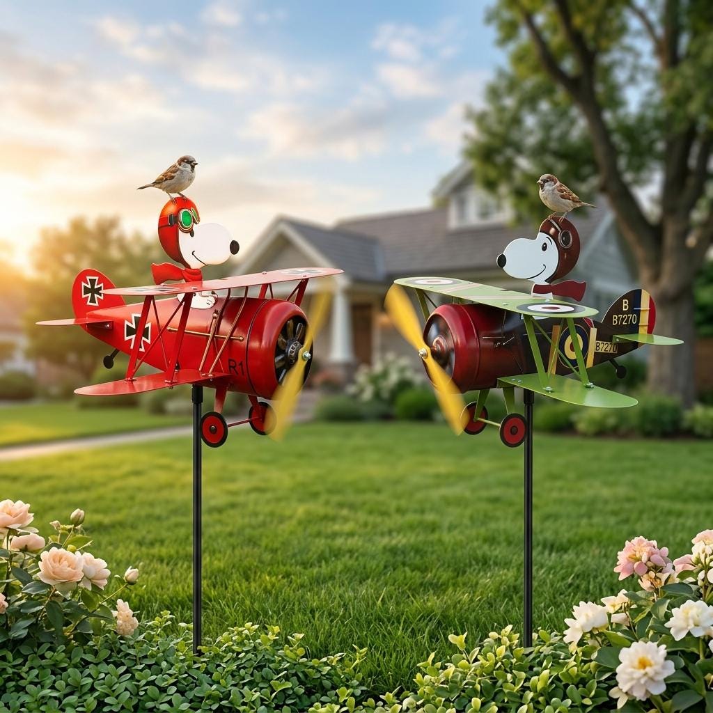Snoopy Garden Spinner - Etsy