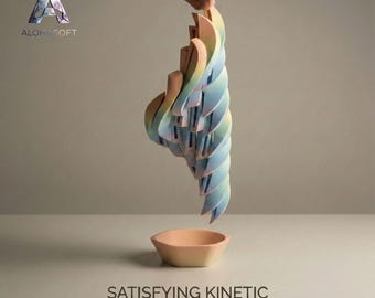 Wave Motion Ball Fidget | Smooth Rolling Desk Toy | 3D Print File