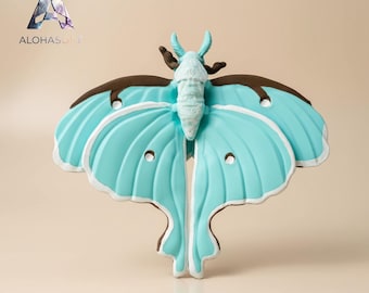 Flexi Luna Moth STL: Articulated 3D Printed Fidget Toy (Digital Download)