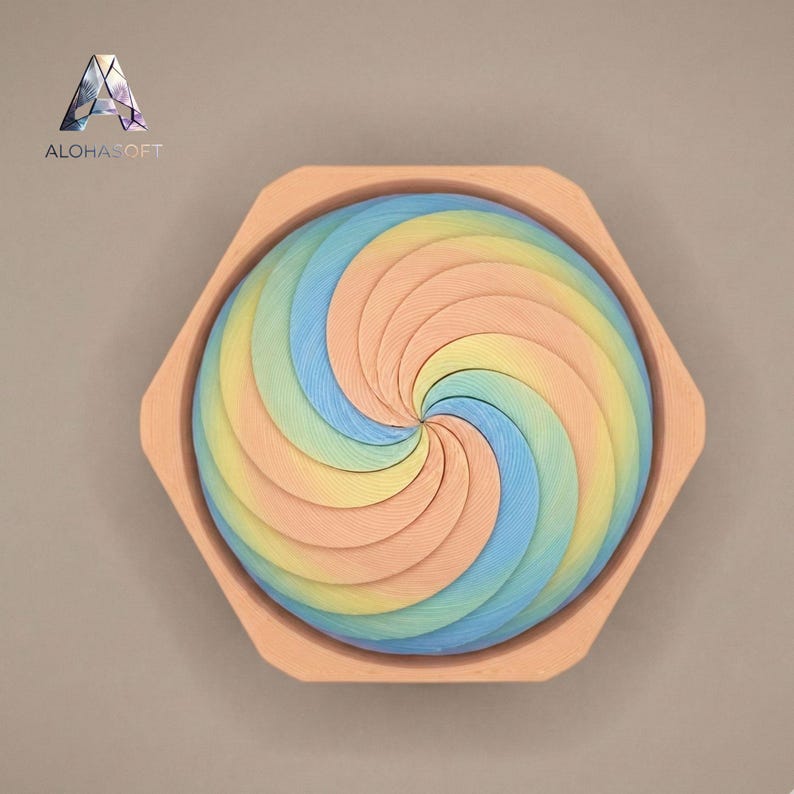 Wave Motion Ball Fidget | Smooth Rolling Desk Toy | 3D Print File - Etsy