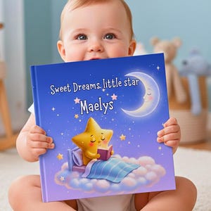 Personalized Baby Book with Name Children's storybook baby shower First Birthday Gift GirlBoy newborn