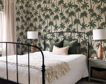 Palm Tree Wallpaper – Tropical Peel and Stick Removable Wall Mural