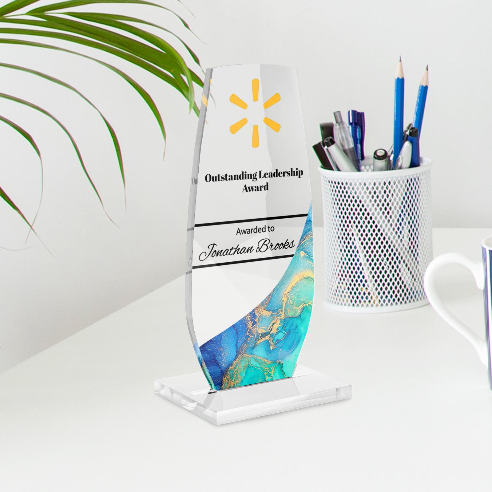 Personalized Acrylic Trophy : Custom Christmas Award Plaque With ...