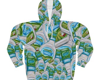 Sweat à capuche à motif de bouteille de sauce ranch